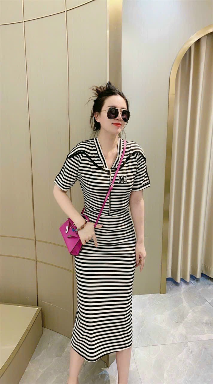 ĐẦM BODY THUN SỌC SIÊU ĐẸP