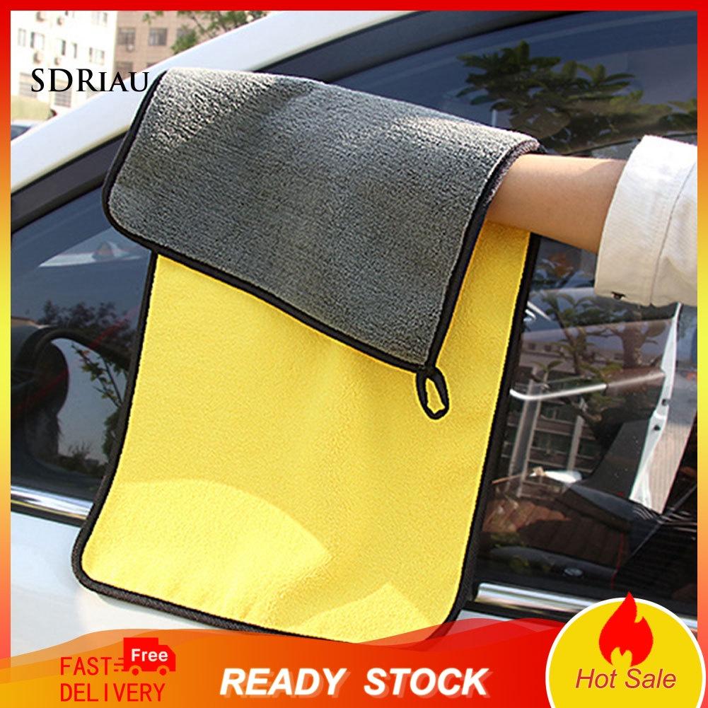 Khăn Lau Xe Hai Mặt Vải Nhung San Hô 30x60cm