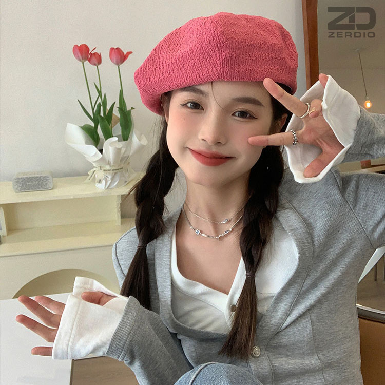 Mũ Nồi Nữ, Nón Beret Xuân Hè Phong Cách Hàn Quốc MNN017