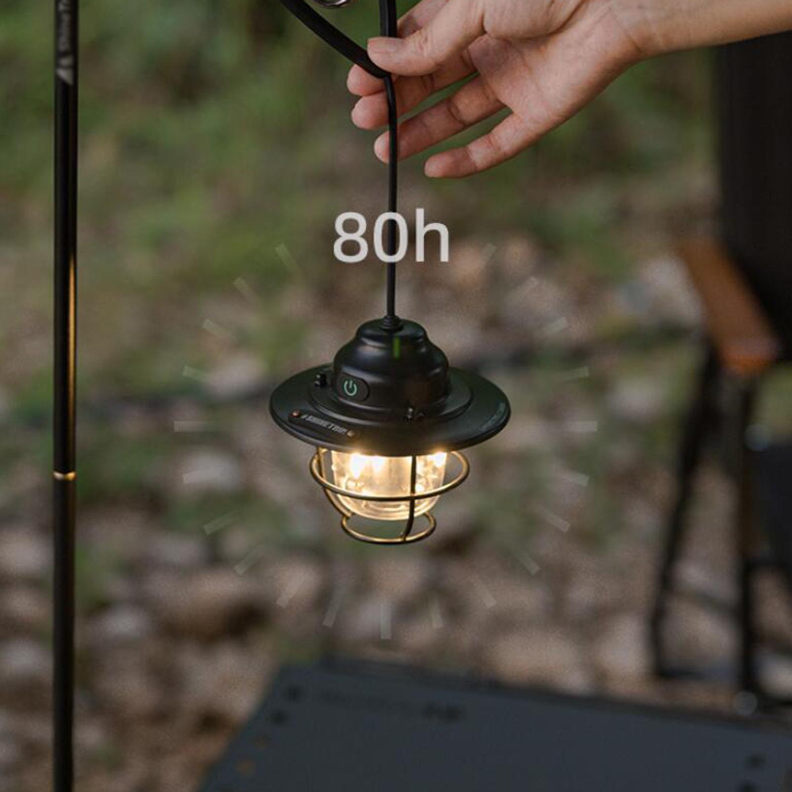 LED Camping Lantern Dimmable Rechargeable Tent Lamp for Indoor BBQ Traveling