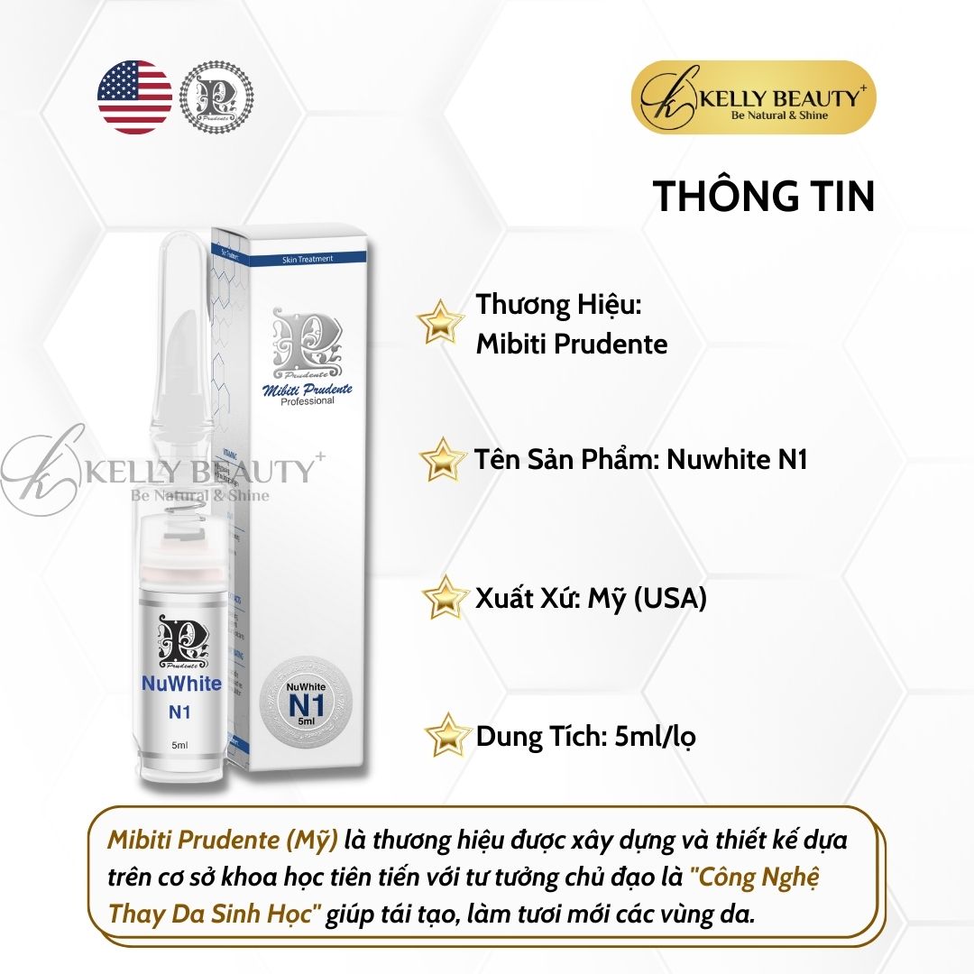 Kem Dưỡng Mibiti Prudente Nuwhite N1 - Khử Thâm, Dưỡng Hồng Ti- Kelly Beauty