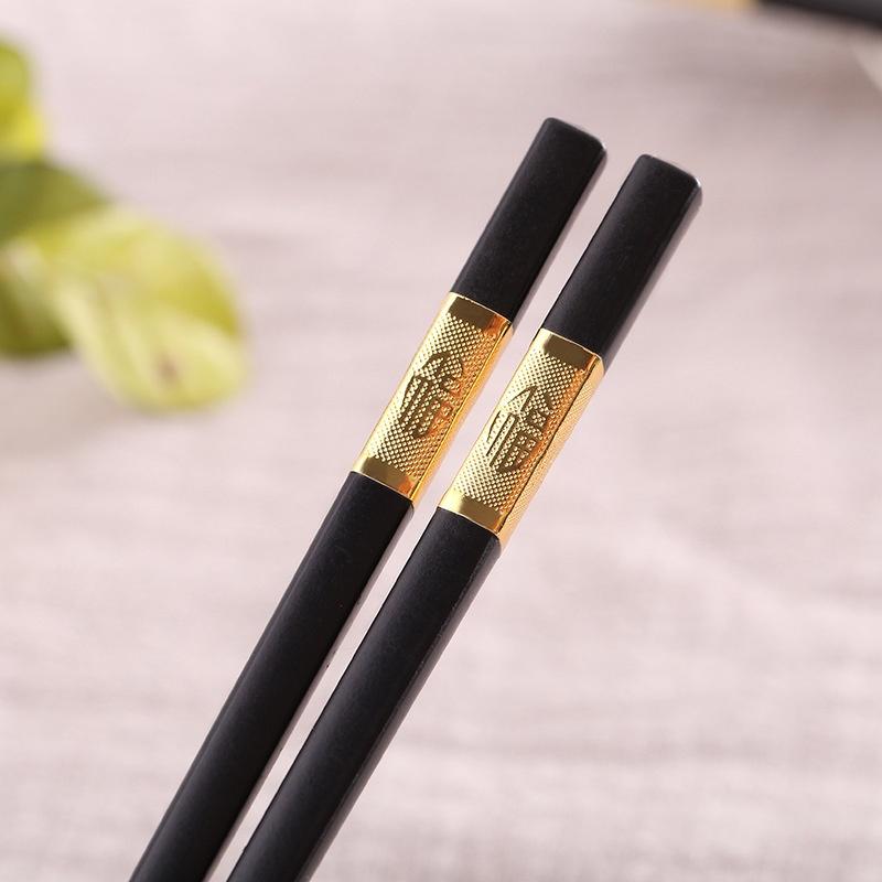 Đũa ăn cơm màu đen COMBO 10 đôi đũa chất liệu nhựa an toàn không độc hại Đồ gắp thức ăn Dụng cụ nhà bếp 10D