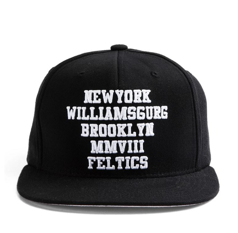 PREMI3R Mũ lưỡi trai snapback Nón hiphop FELTICS NY WILLIAMS BURG phong cách hàn quốc  2034