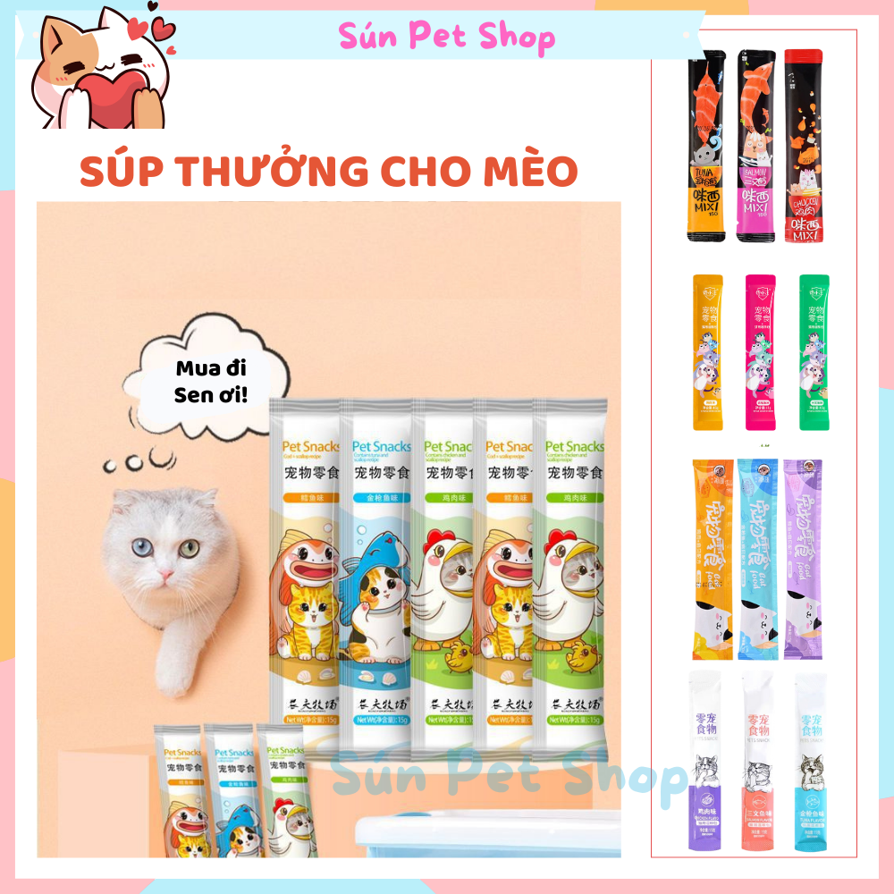 Súp thưởng cho mèo nhiều loại Shizuka | Ciao | Cat Food | Pet Snacks | Masti