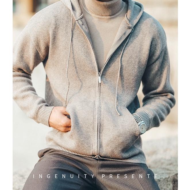 Áo Hoodie Len Dệt Kim, Áo Hoodie Zip Kéo Khoá ODIN H01 Mùa Đông Ấm Áp Thời Trang
