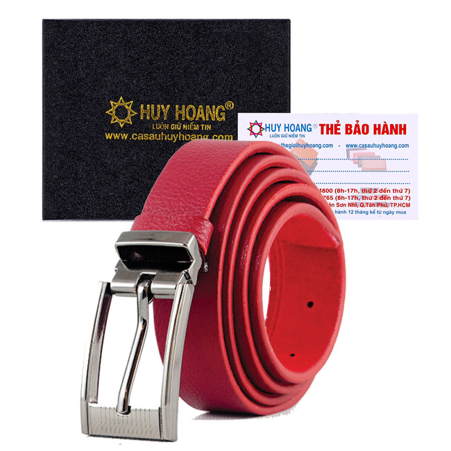 Thắt Lưng Nữ Da Bò Huy Hoàng HT5125 - Đỏ