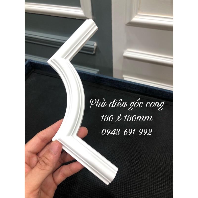 PHÙ ĐIÊU hoa văn góc cong nối với chỉ nhựa PU 2.4cm cân