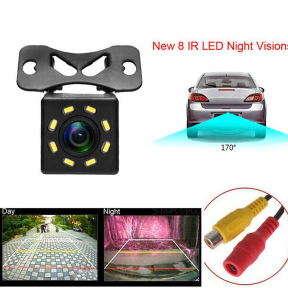 Camera Chiếu Hậu Ô Tô Nhìn Ban Đêm 170° Camera Lùi Xe 8 Bóng Đèn LED Cho Xe Hơi