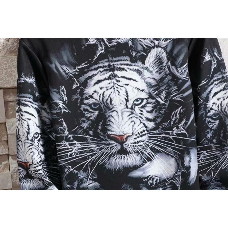 Áo Thun Tay Dài In Hình 3d Cá Tính Cho Nam