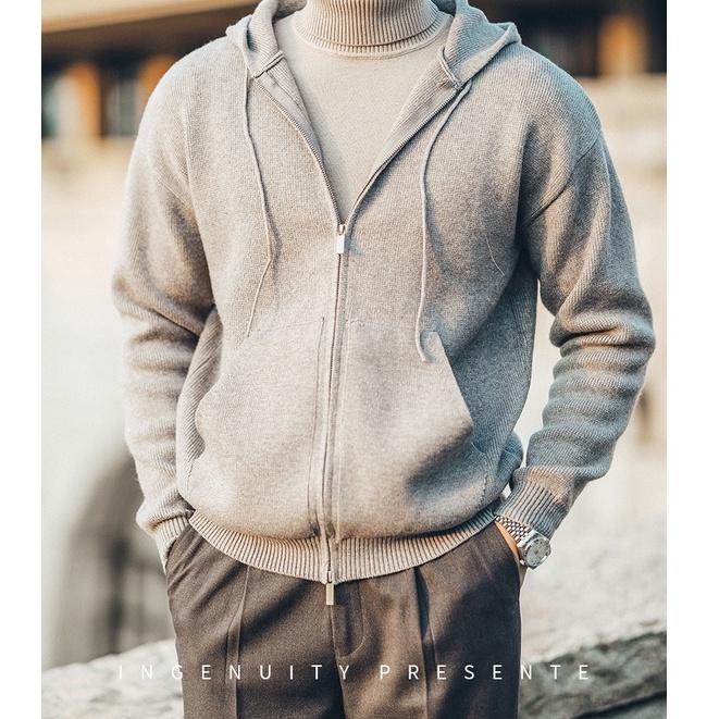 Áo Hoodie Len Dệt Kim, Áo Hoodie Zip Kéo Khoá ODIN H01 Mùa Đông Ấm Áp Thời Trang