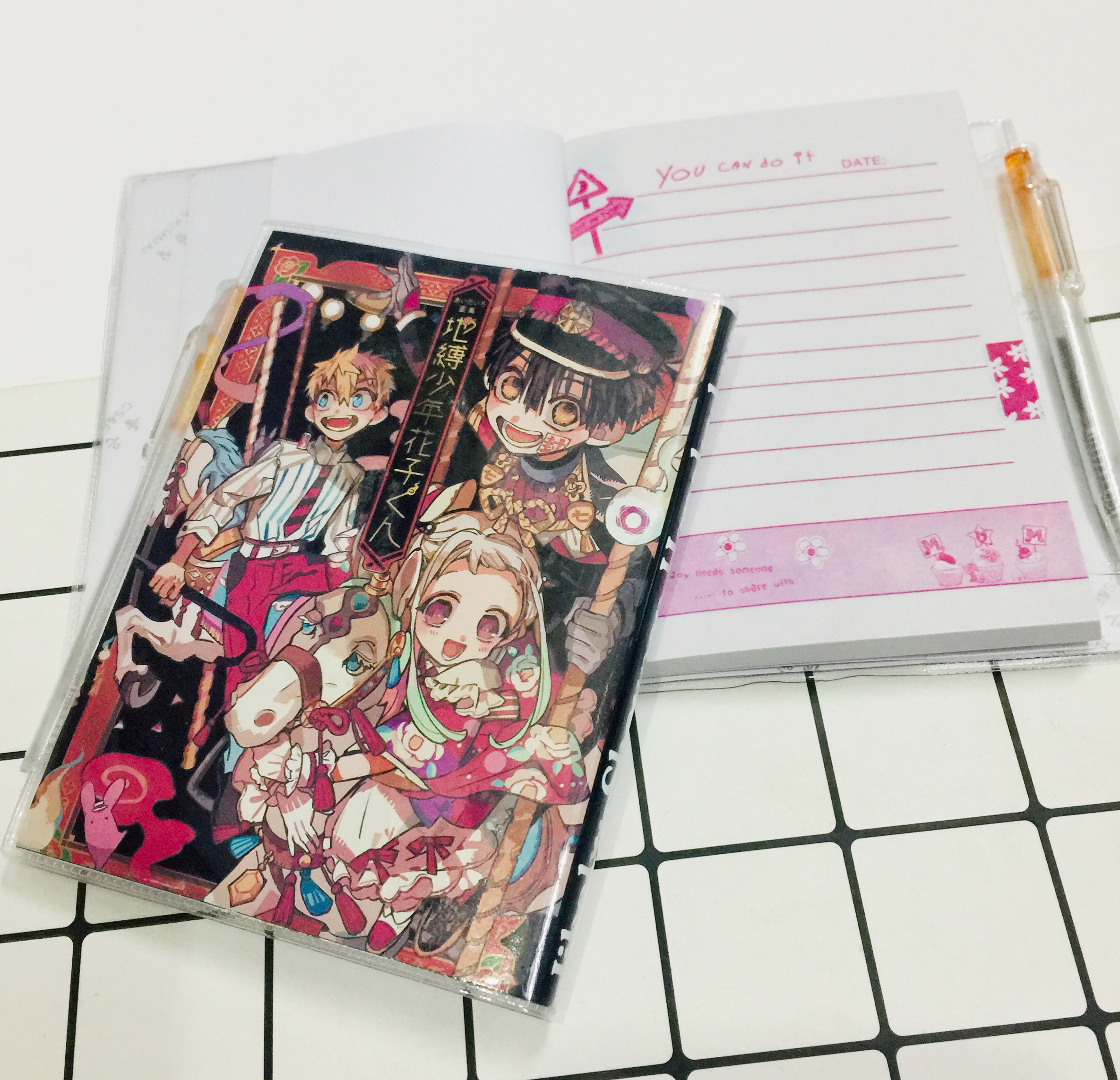 Combo 2 SỔ TAY NHỎ KÈM BÚT Jibaku Shounen Hanako-kun NHIỀU MẪU NGẪU NHIÊN