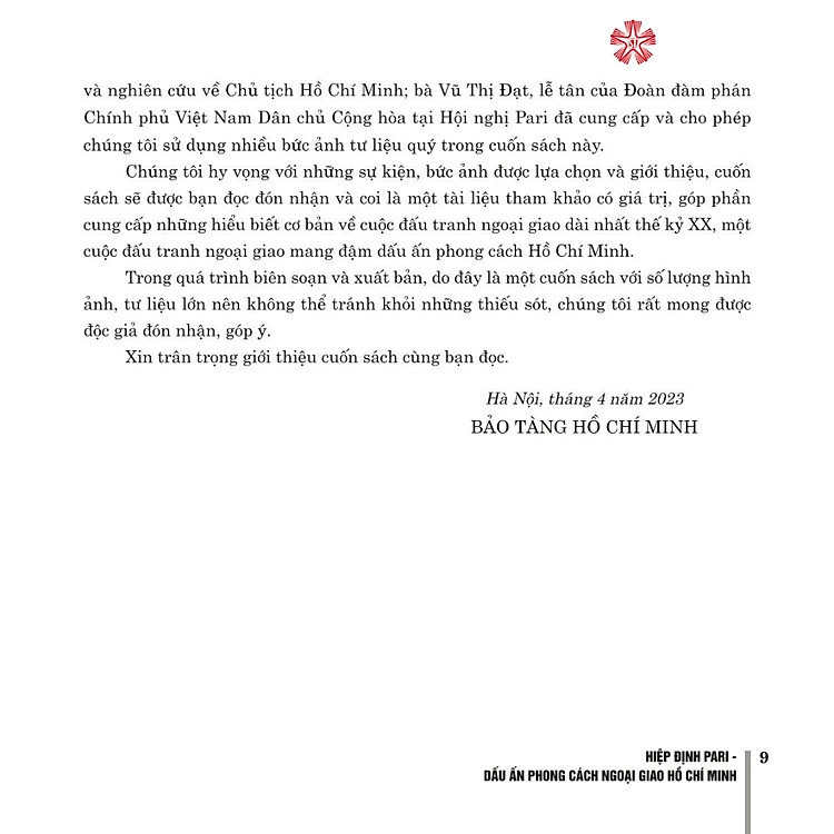 Hiệp Định Pari - Dấu Ấn Phong Cách Ngoại Giao Hồ Chí Minh - (bìa mềm)