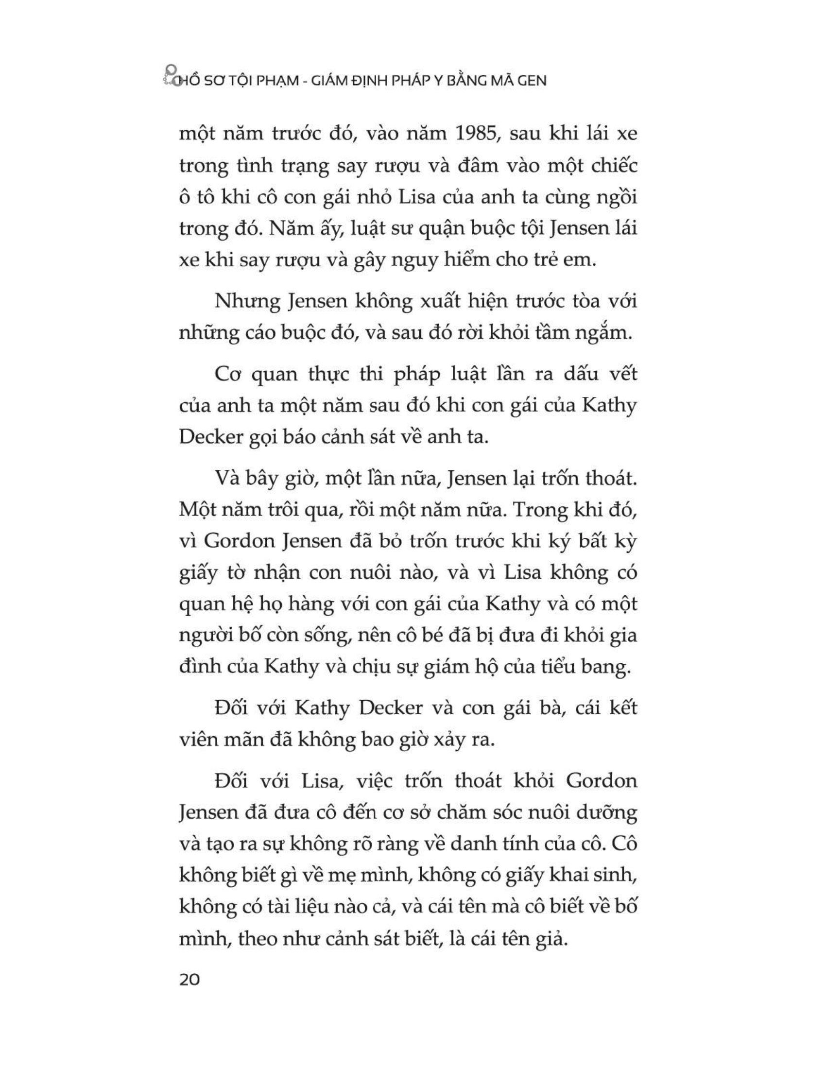 Hồ Sơ Tội Phạm - Giám Định Pháp Y Bằng Mã Gen_1980