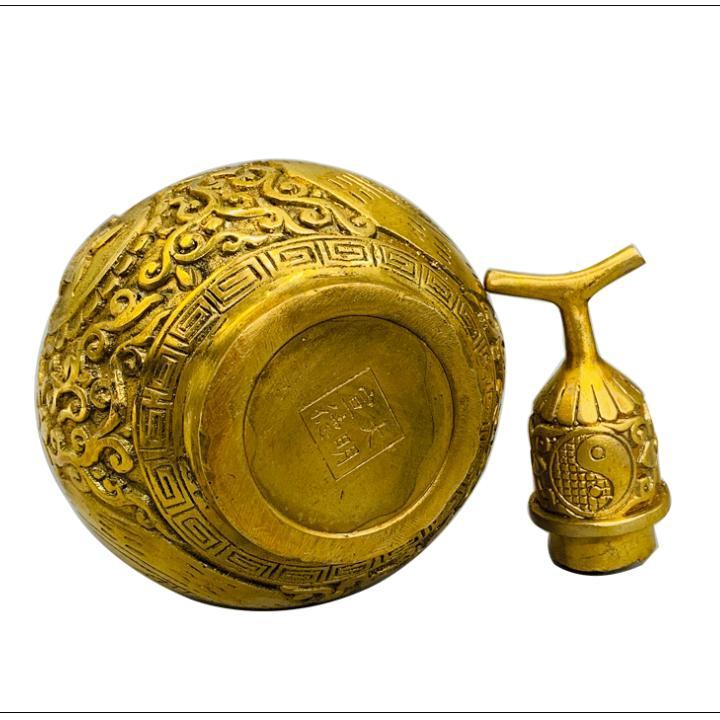 ️️ Hồ lô đồng bát quái 206725 cao 19 cm