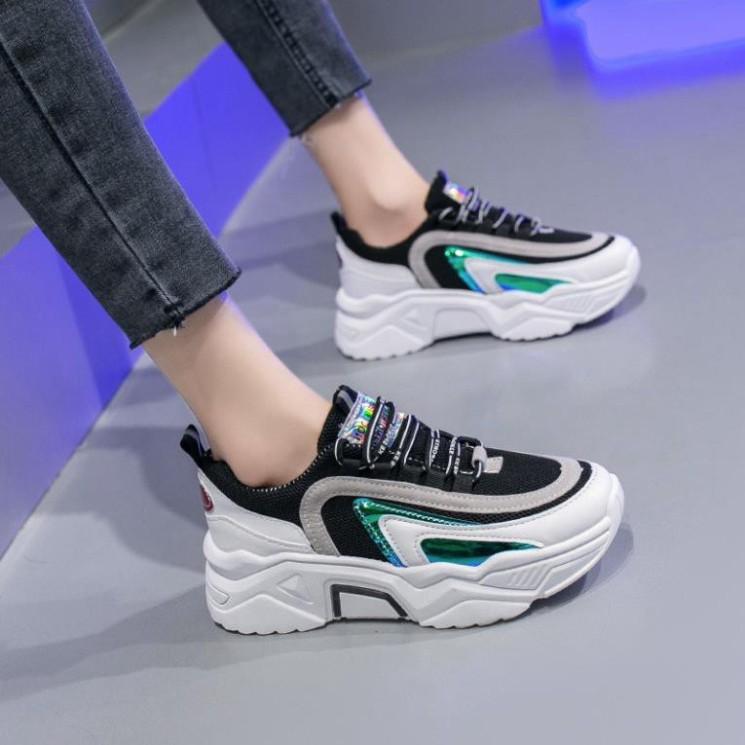 Giày Sneakers Nữ, Giày Thể Thao HAPU Giày Độn Đế Nữ 3-4Cm Hottrend Dành Cho Bạn Trẻ Năng Động Cá Tính Và Tăng C