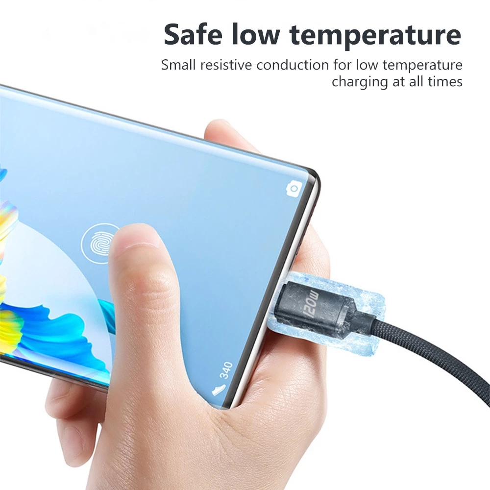 Cáp 120W 2 đầu type C cho điện thoại di động sạc nhanh USB C dây sạc copy dữ liệu data nhanh - miếng lót chuột