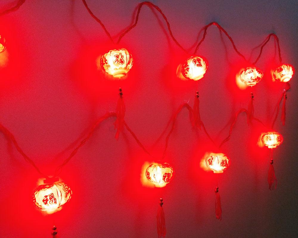 Dây Đèn Led Hình Lồng Đèn Trang Trí Tết 5.5 m