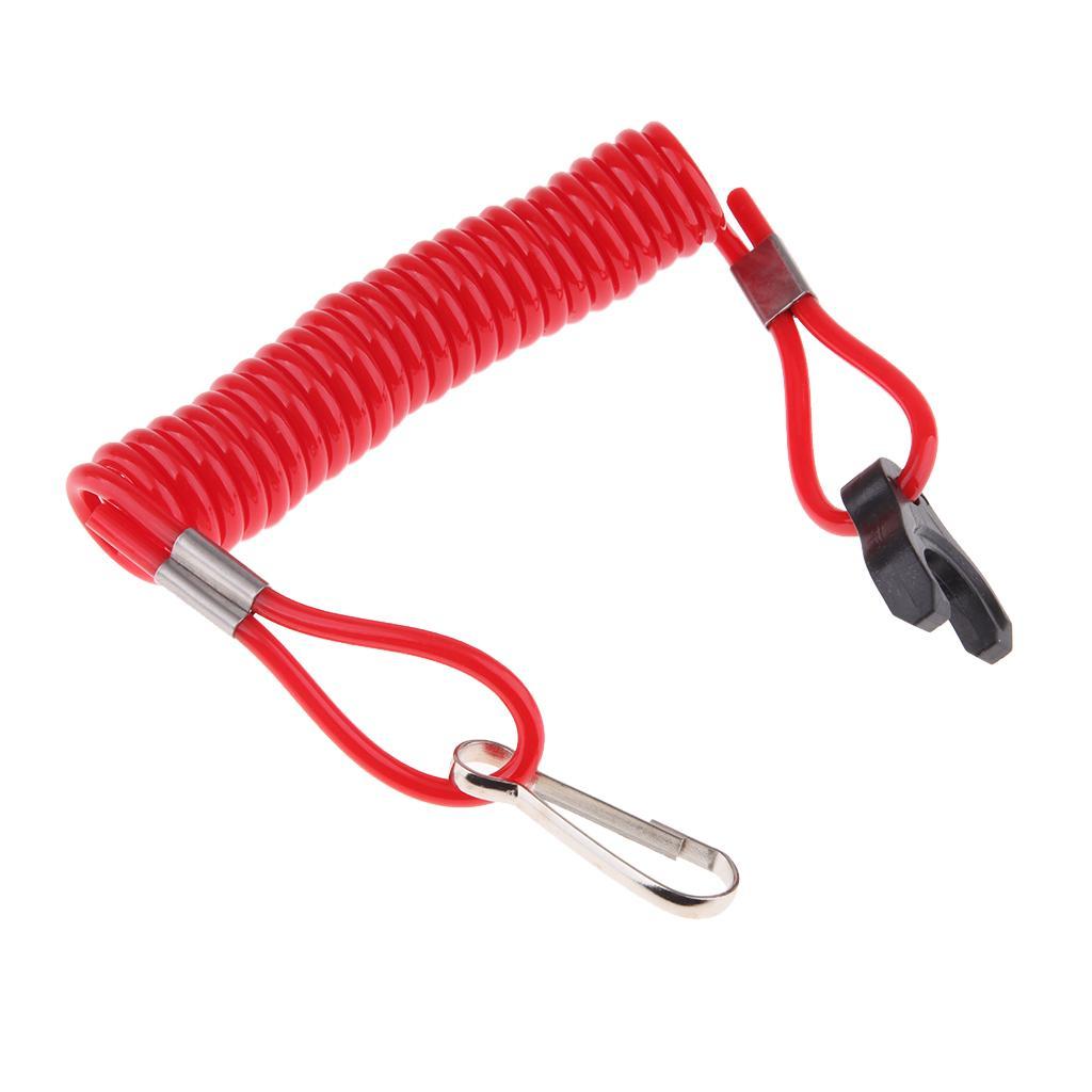 2X Boat Marine Kill Stop Switch Key Lanyard Fit for Outboard