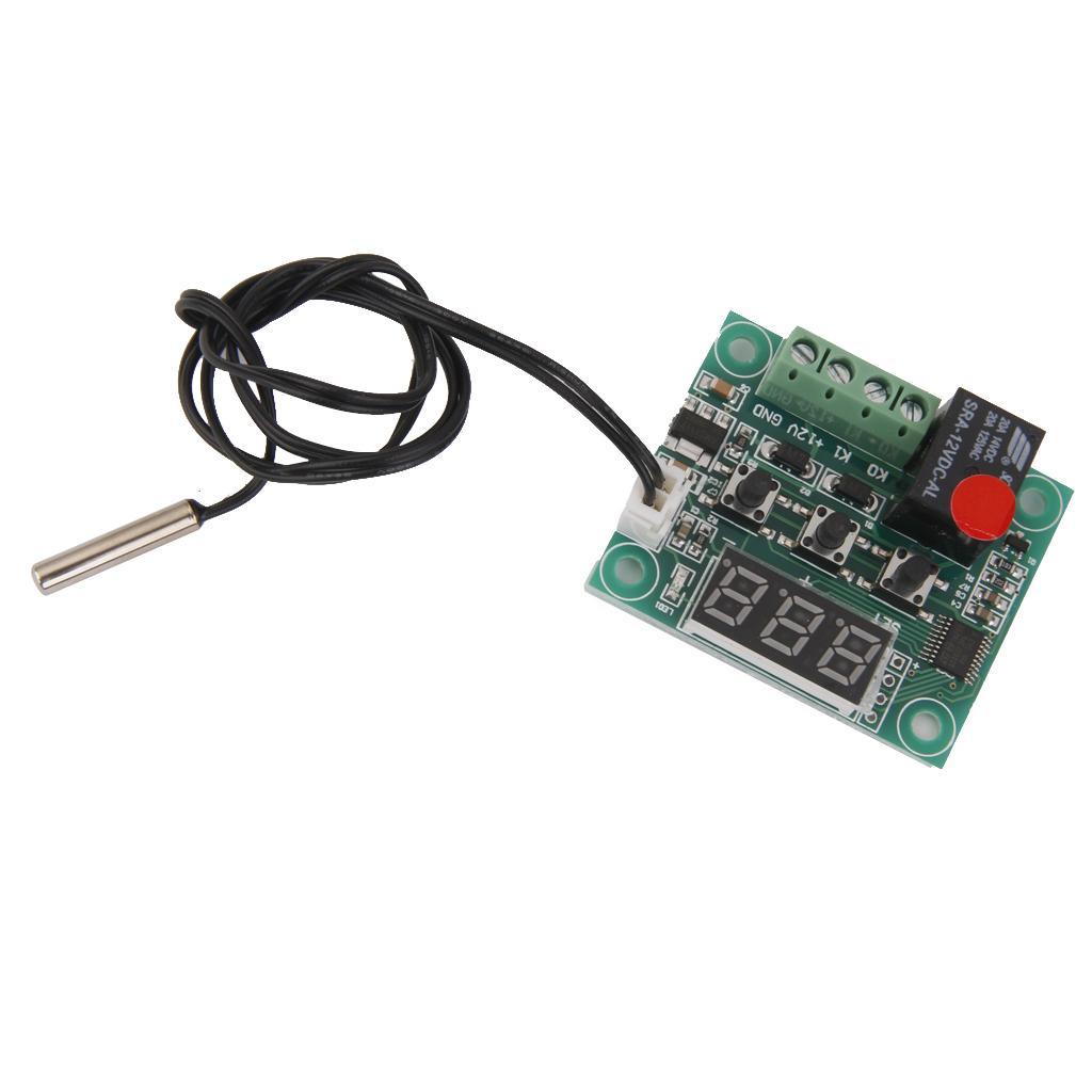 4 Pieces W1209 Digital Thermostat Temperature Control Switch Sensor Module