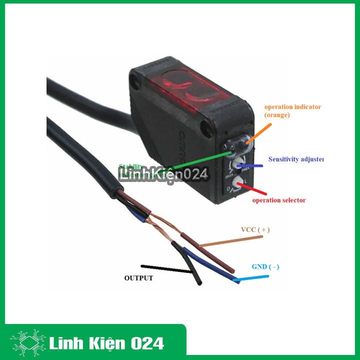 Cảm Biến Quang Omron E3Z-D81 12-24VDC NPN