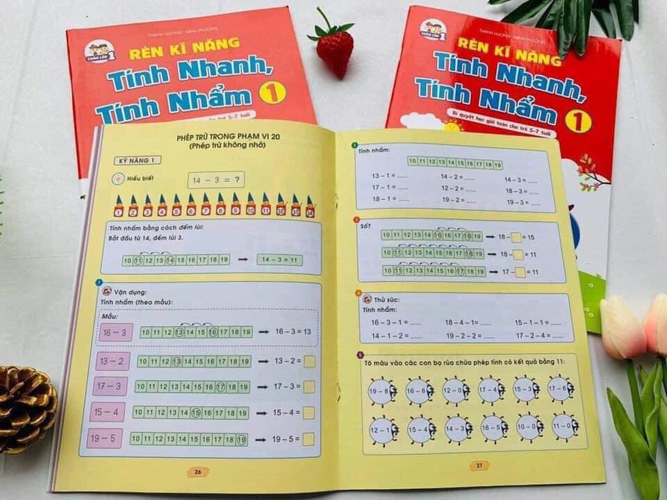 Combo rèn luyện kỹ năng tính nhanh tính nhẩm - Cộng trừ trong phạm vi 100