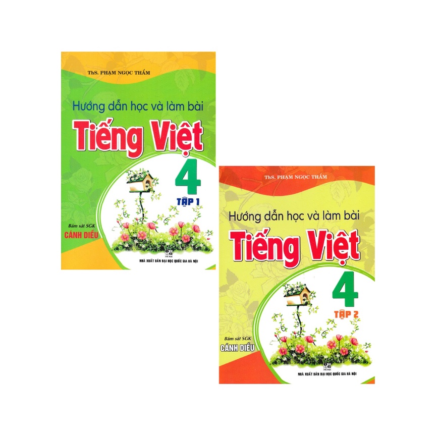 Sách - Combo Hướng Dẫn Học Và Làm Bài Tiếng Việt 4 - Tập 1 + 2 - HA