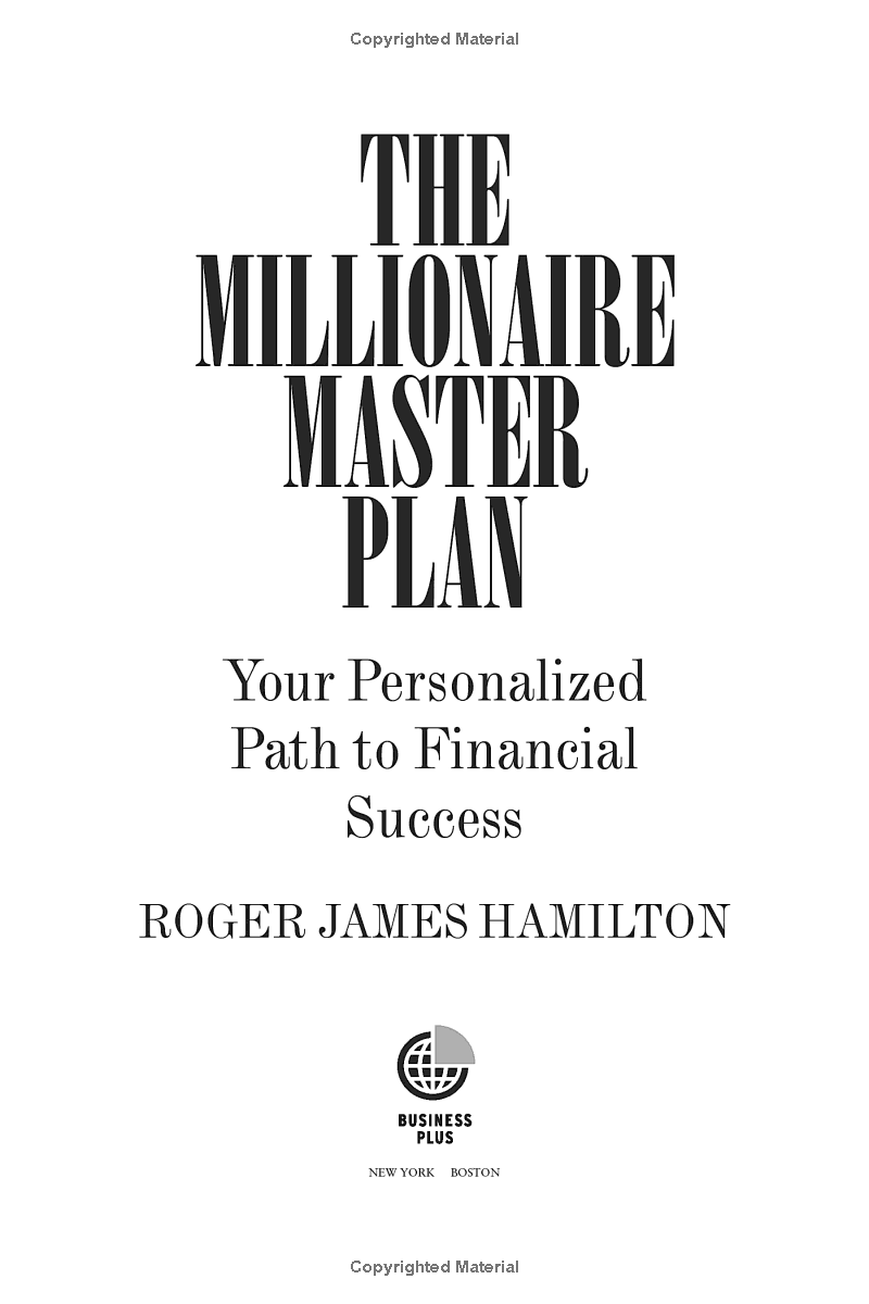 The Millionaire Master Plan: Your Personalized Path To Financial Success