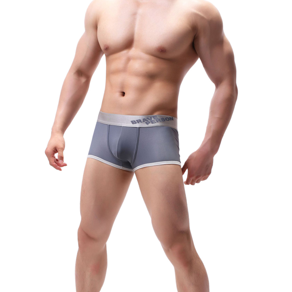 Quần Lót Nam Boxers Thương Hiệu Brave Person B1176 - Thiết kế cá tính, form dáng tinh tế, hợp thời trang, chất vải siêu mát mẻ, thoáng và thấm hút mồ hôi tốt, 3 màu cho bạn thoải mái lựa chọn