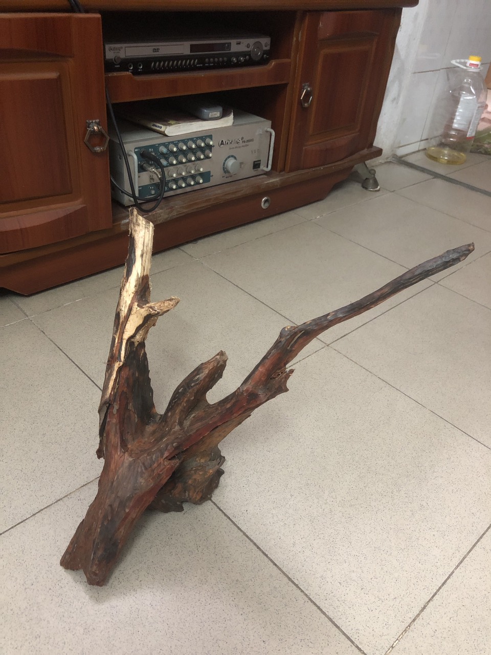 Gỗ lũa nghệ thuật ghép lan hàng rừng
