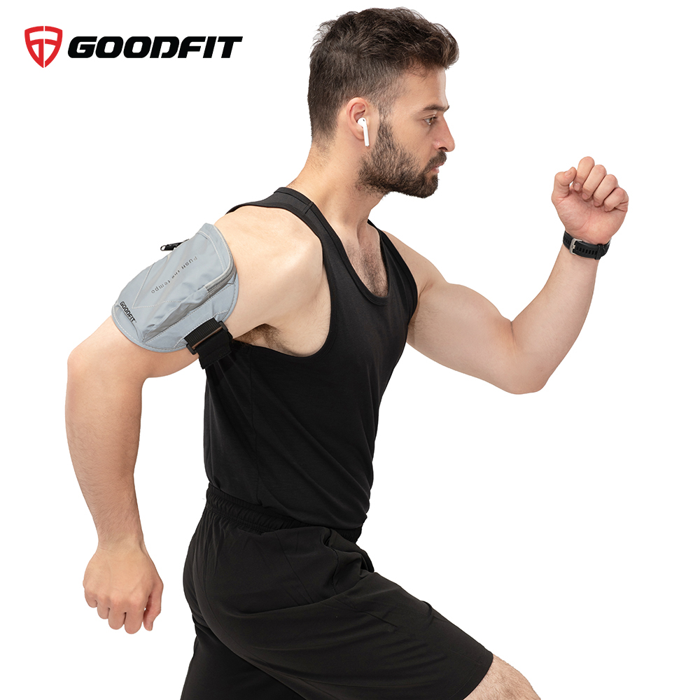 Đai đeo chạy bộ, túi đựng điện thoại đeo tay chạy bộ GoodFit chống nước, phản quang Goodfit GF201RA