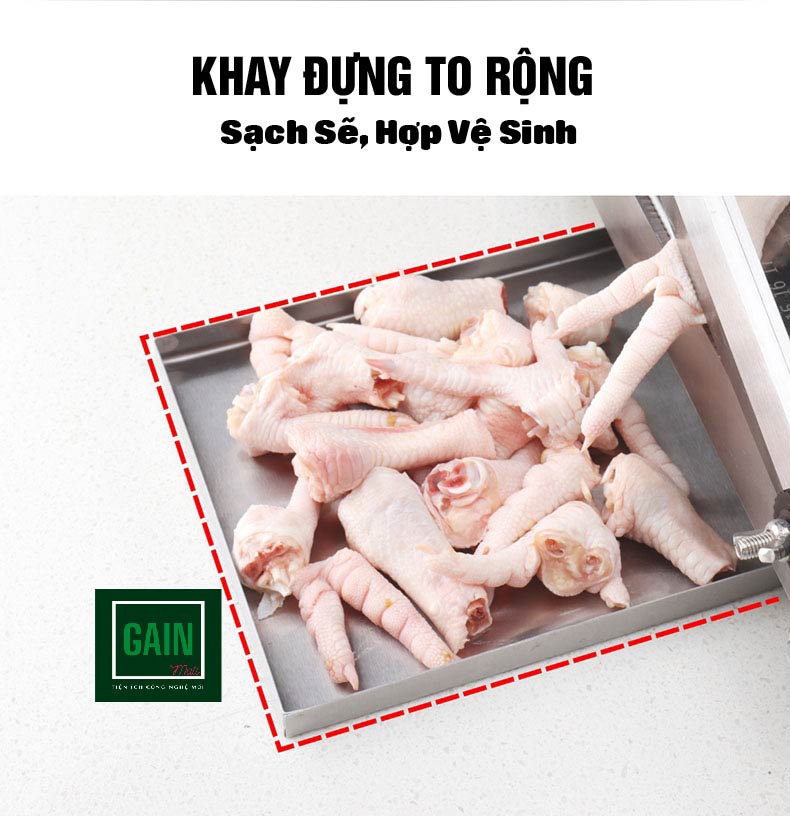 Máy Chặt Thịt, Máy Thái Thịt Đông Lạnh, Dao Chặt Thịt Gà, Chặt Xương Lợn, Chân Giò Nhỏ, Thái Rau Củ Quả, Thái Thuốc Bắc, Dao Thái Đa Năng, KD0288, Thép 30CR13, Inox 430 - Tặng Tay Mài Dao