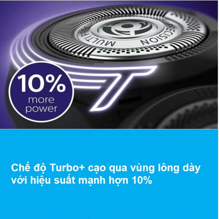 Máy cạo râu khô và ướt cao cấp Philips S5390/12 có đầu tỉa tóc mai và ria mép - Hàng nhập khẩu