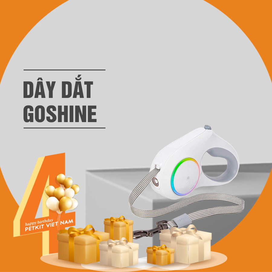 Dây dắt Petkit Go Shine, dây dắt thú cưng có đèn