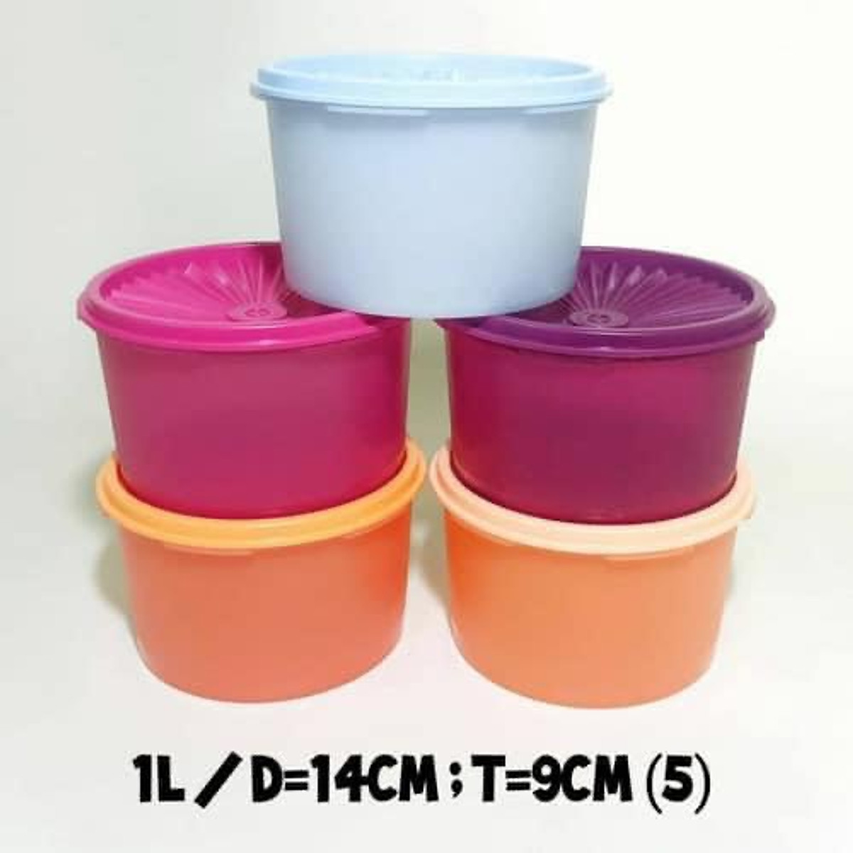 BỘ HỘP BẢO QUẢN THỰC PHẨM TUPPERWARE MIDI DECO (5)