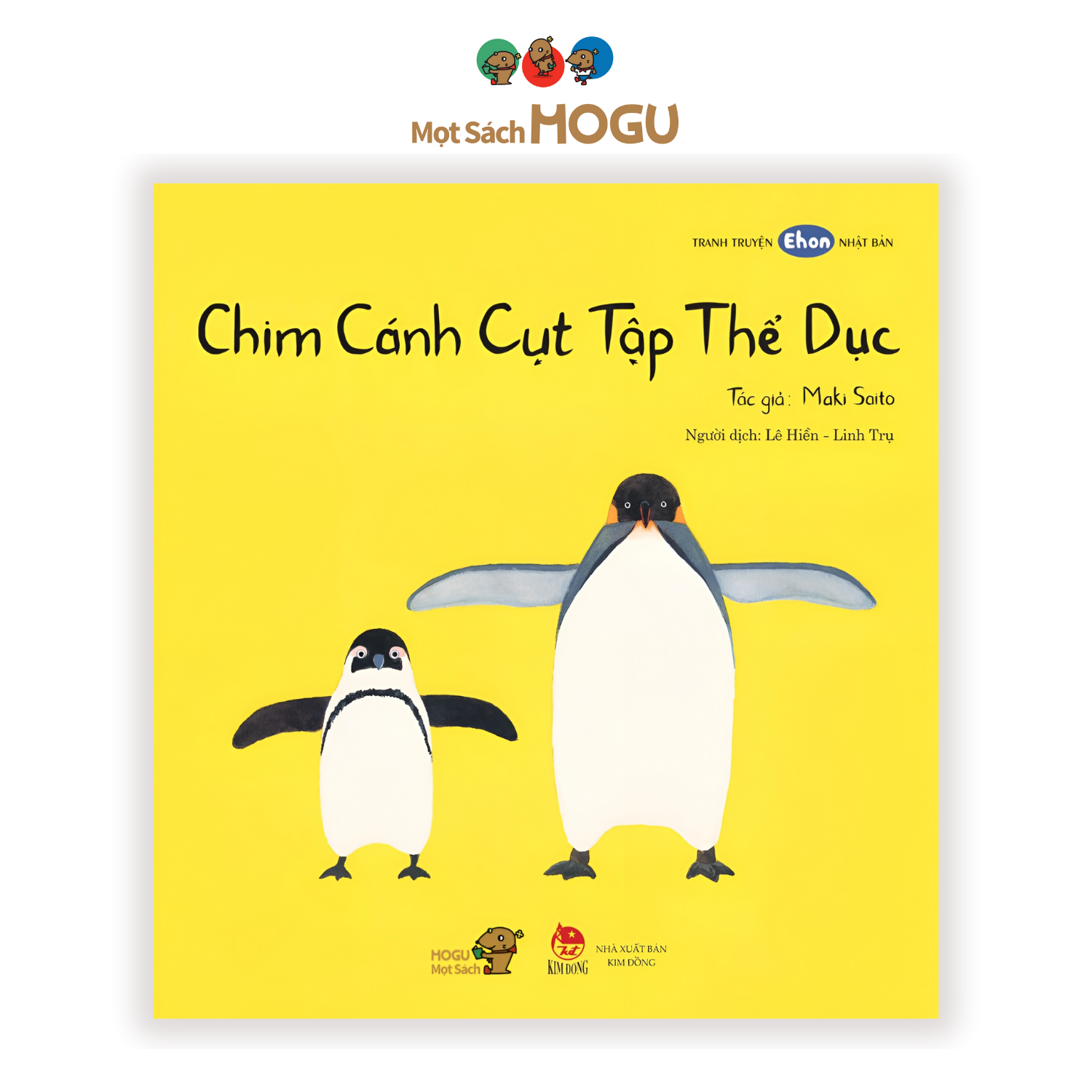 Sách Tương Tác Cho Bé 0 - 3 Tuổi - Chim Cánh Cụt Tập Thể Dục Truyện Tranh Ehon Nhật Bản