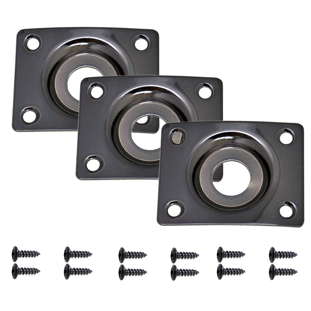 Input Output Plate for Electric Guitar LP SG Rectangle