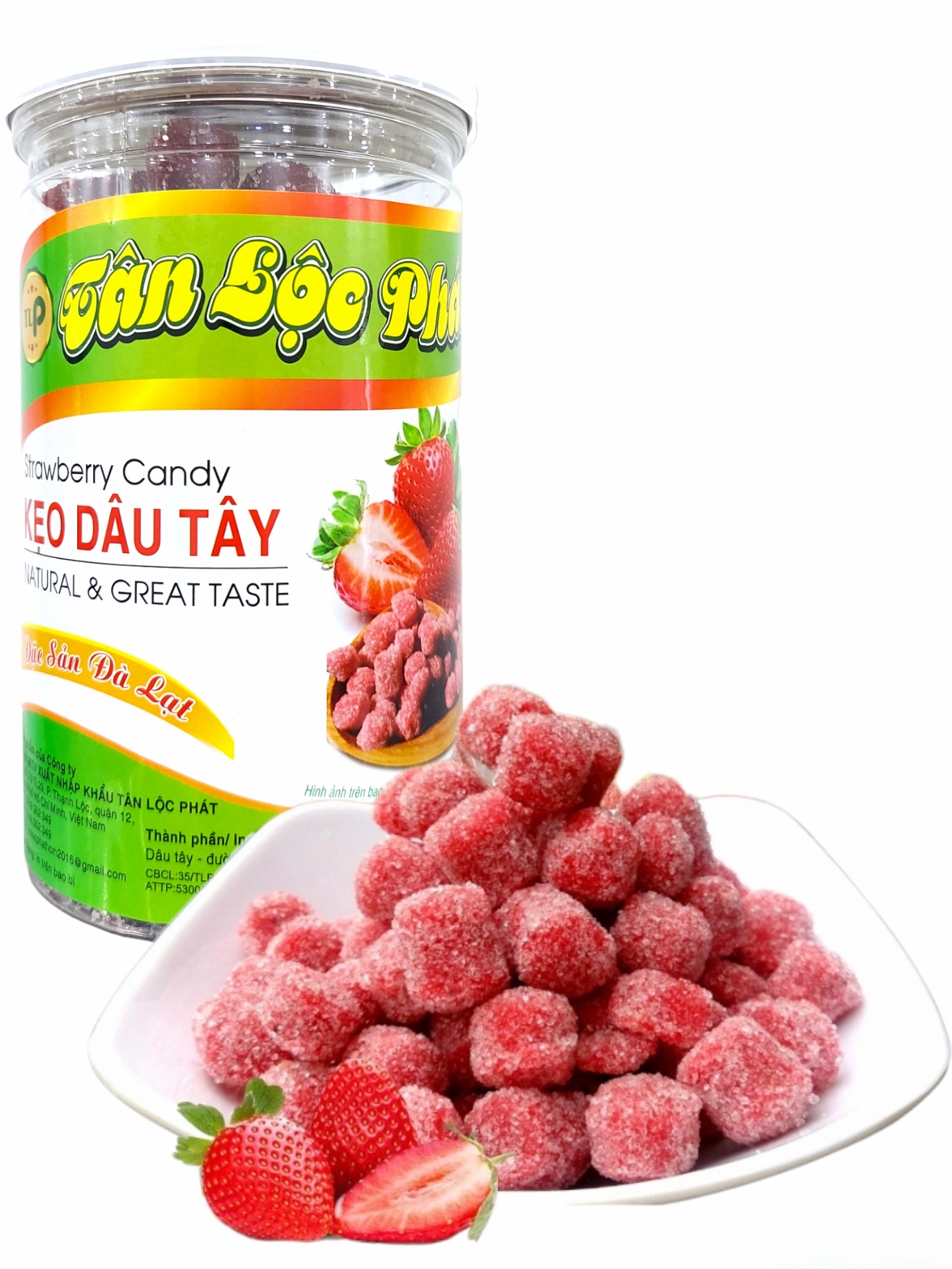 500G KẸO DÂU TÂY ĐẶC SẢN ĐÀ LẠT THƠM NGON