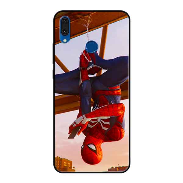 Ốp Lưng in cho Huawei Y9 2019 Mẫu Nhện Cầm Điện thoại - Hàng Chính Hãng