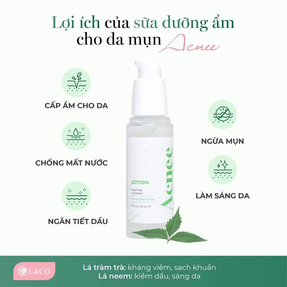 Acnee Lotion - Dưỡng Ẩm Và Làm Dịu Làn Da