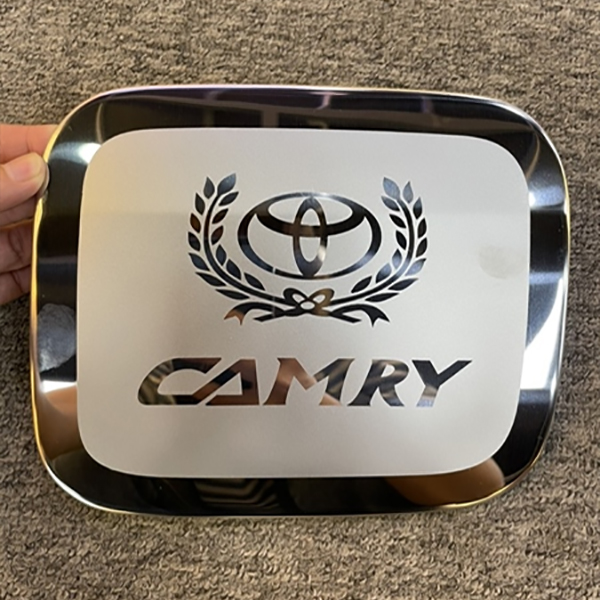 Ốp Nắp Xăng Cao Cấp Dành Cho Xe Toyota Camry 2007-2012 - Inox