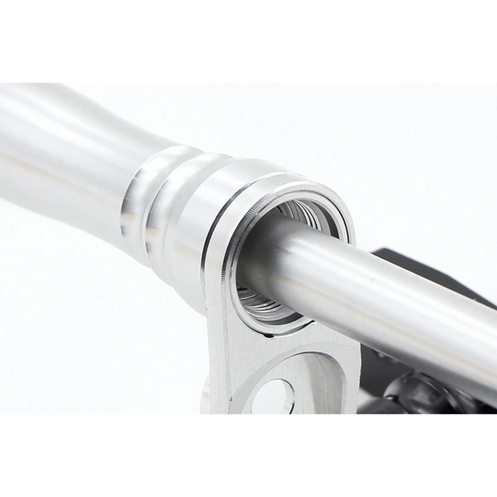 2x Aluminum Alloy Easy Wheel Extension Bars For Brompton Folding Bike Silver