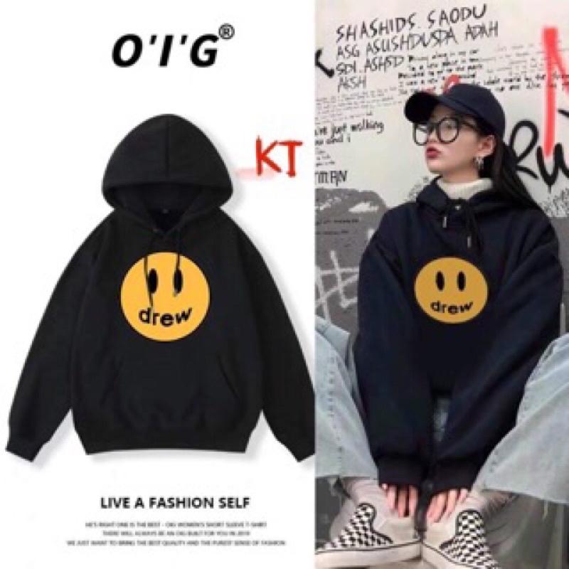 Hoodie nỉ bông cotton ấm áp dày dặn