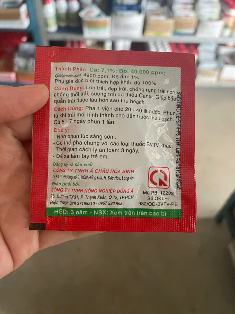 Canxi Bo chuyên Rau Màu dạng viên sủi 10g; giúp lớn trái, bóng trái, chống rụng hoa và trái, chống nứt trái