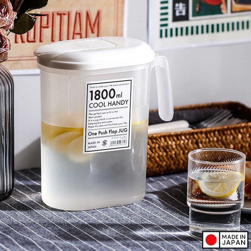 Bình đựng nước có quai Cool Handy 1.8L hàng nhập từ Nhật Bản nhựa PP, PE cao cấp, An toàn cho sức khỏe 293747
