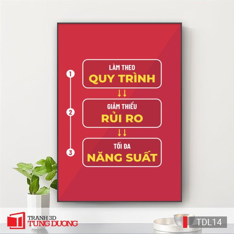 Tranh treo tường động lực văn phòng câu nói slogan truyền cảm hứng, tranh canvas trang trí DL18