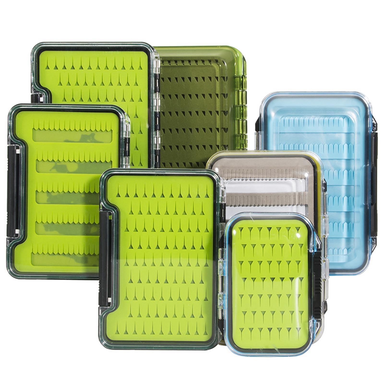 Portable Fly Fishing Box Clear Lid Baitcasting Organizer