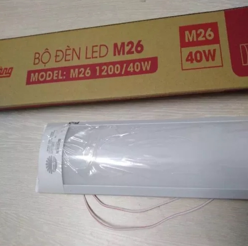 Hình ảnh Bộ đèn LED bán nguyệt Rạng Đông M26 1200/40W dài 1m2 ánh sáng trắng/vàng/3 màu - Hàng chính hãng