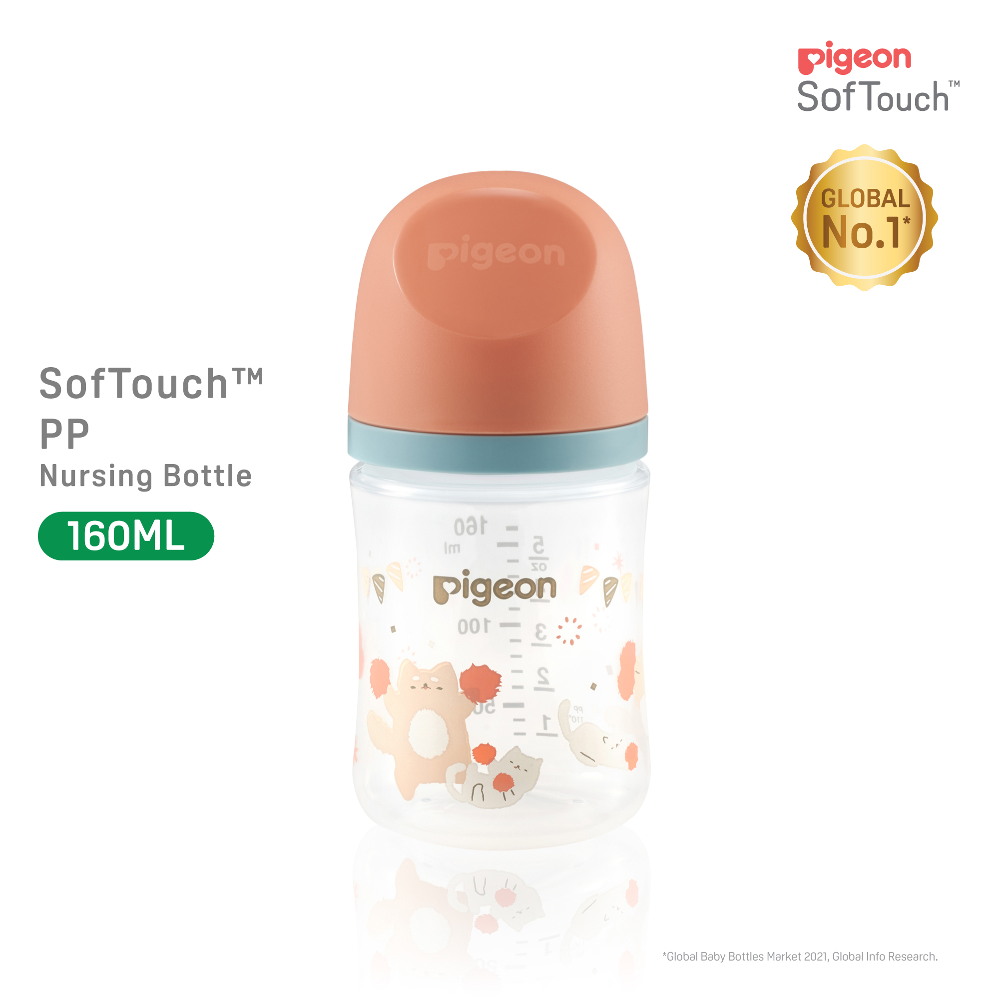 Bình sữa Pigeon PP Plus thế hệ III Hình Thú