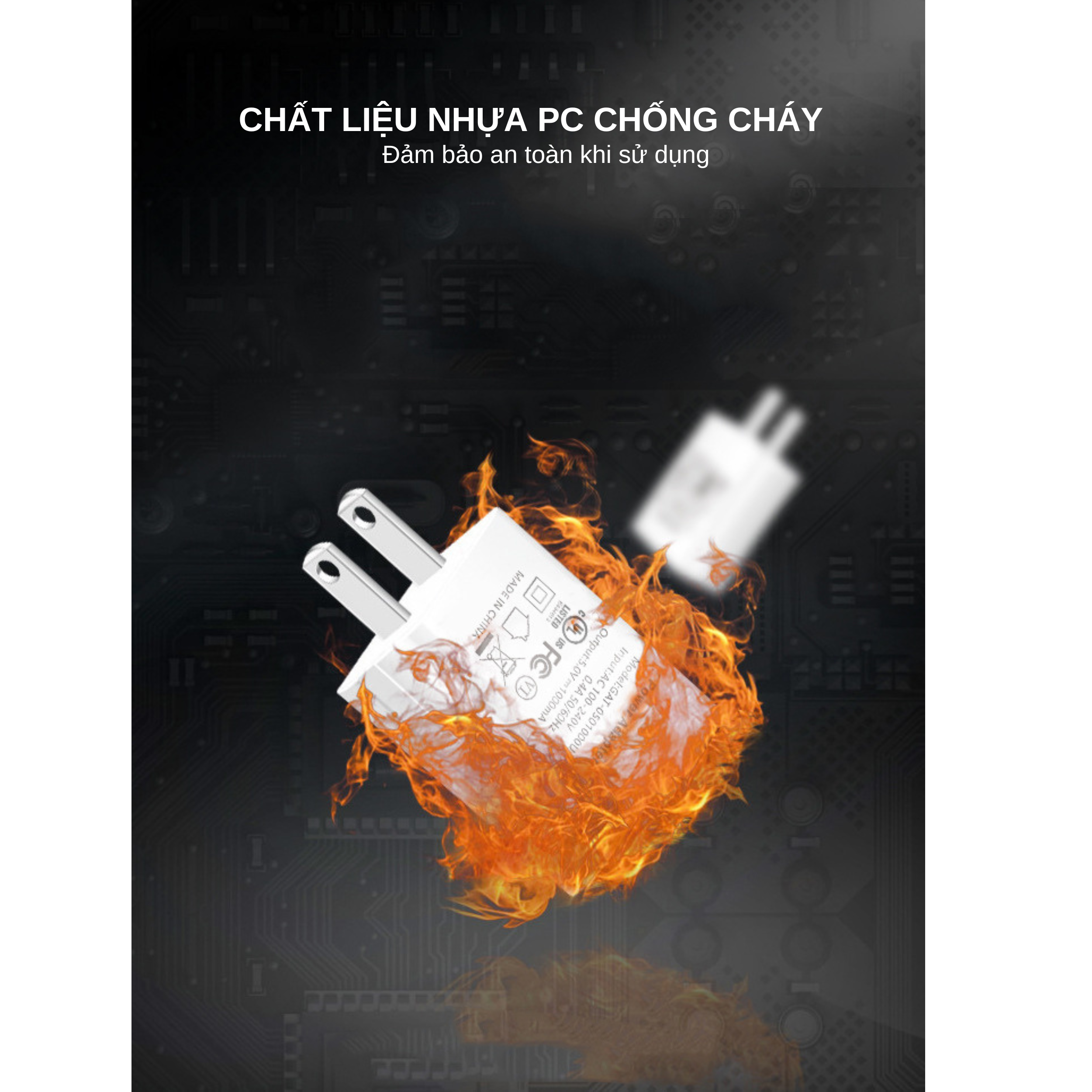 Củ Sạc USB 5V 1A. Chất Liệu PC Chống Cháy Chứng Nhận CE/UL/FCC - Hàng Chính Hãng Tamayoko