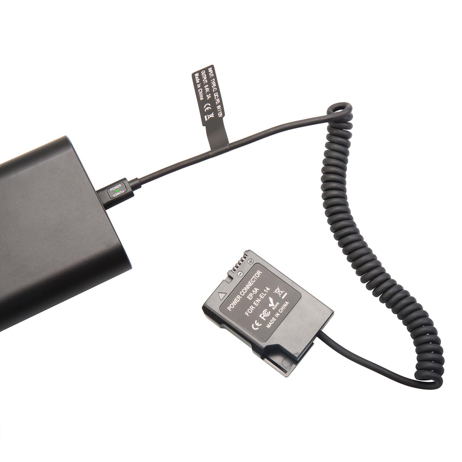 Power Adapter En-El14  Battery Replacement for D3100 P7700 P7800